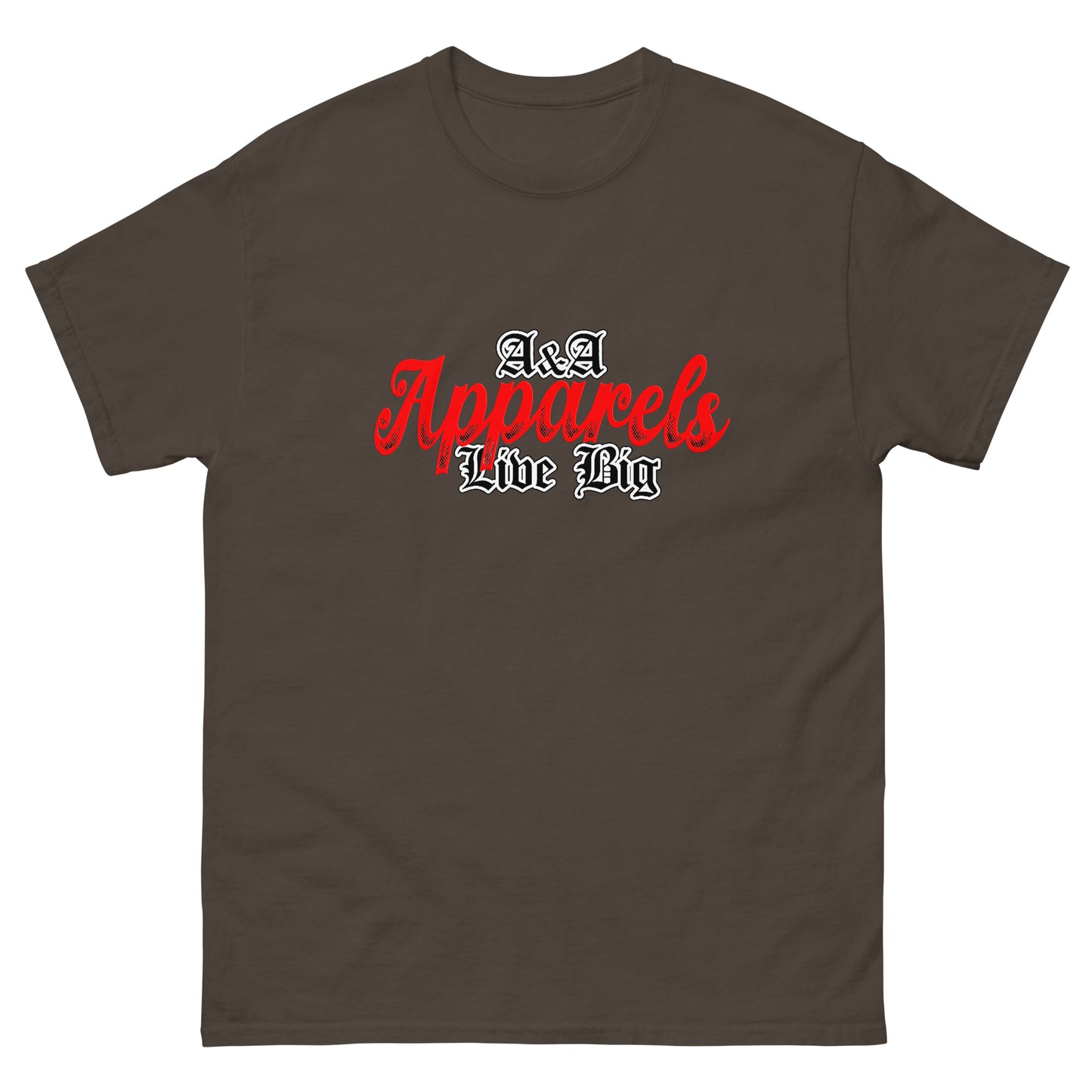 A&A Apparels Live Big Red Design T-shirt