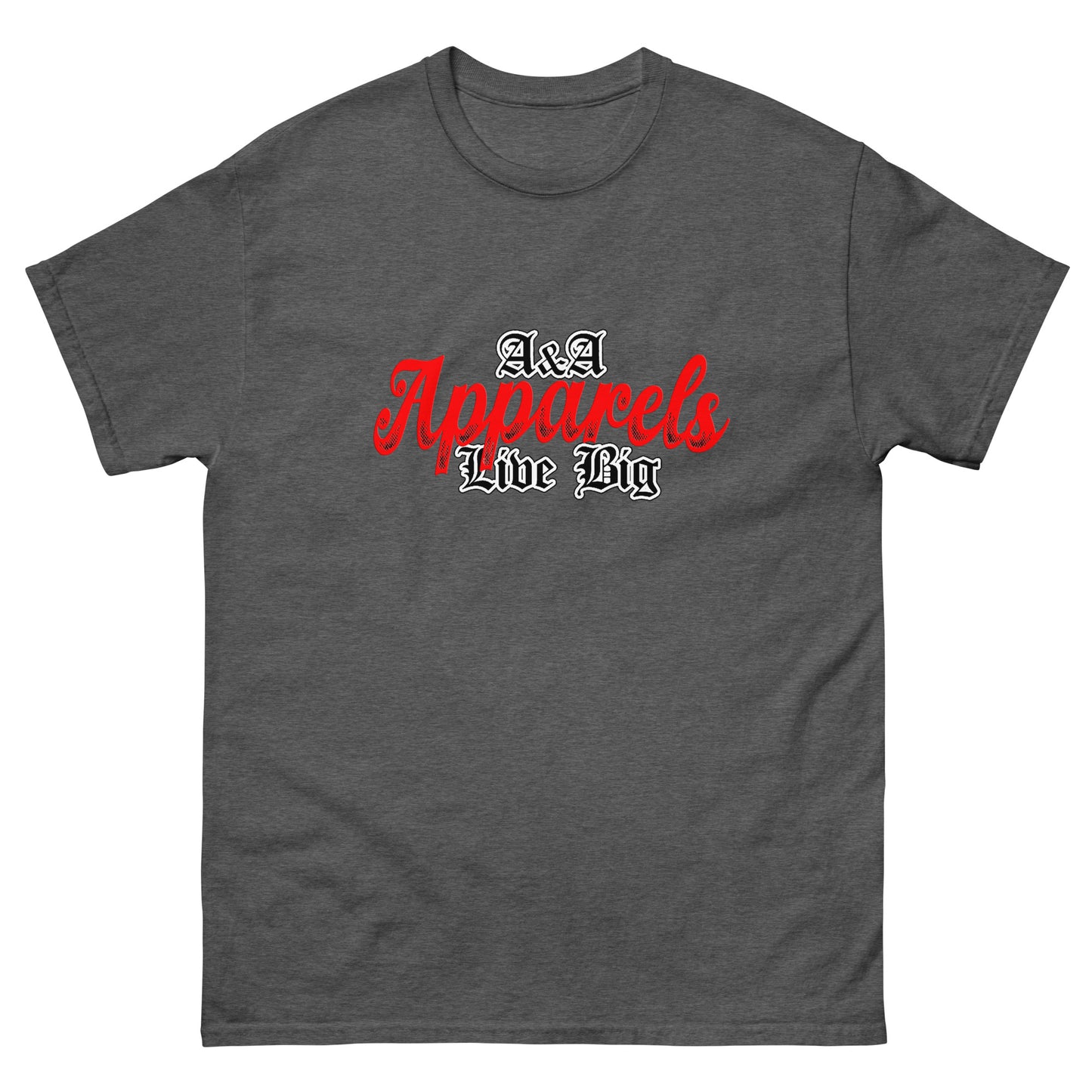 A&A Apparels Live Big Red Design T-shirt