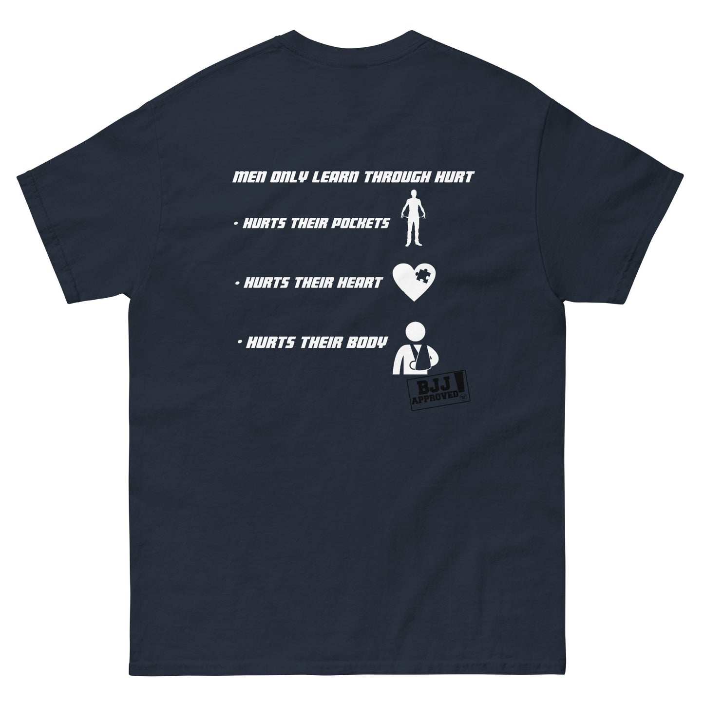 Men Only Learn From Hurt Classic Tee