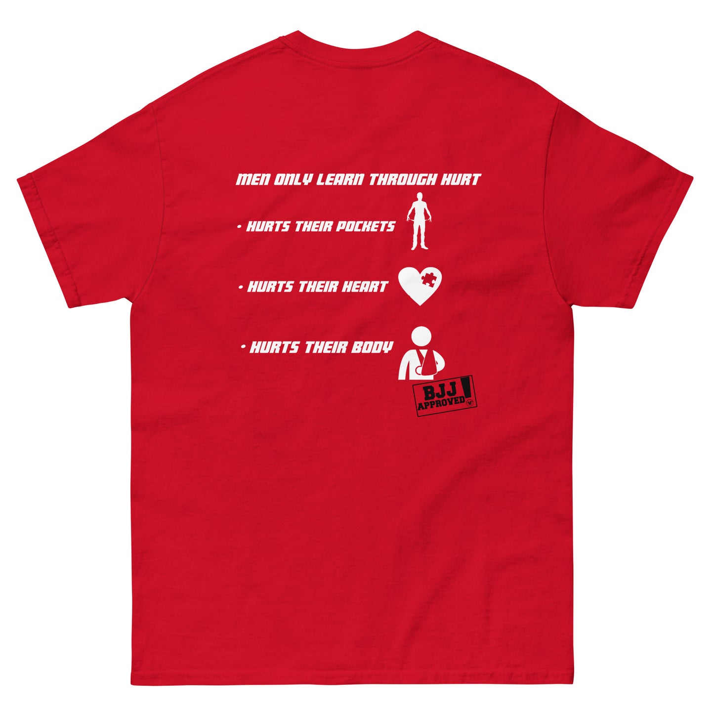 Men Only Learn From Hurt Classic Tee