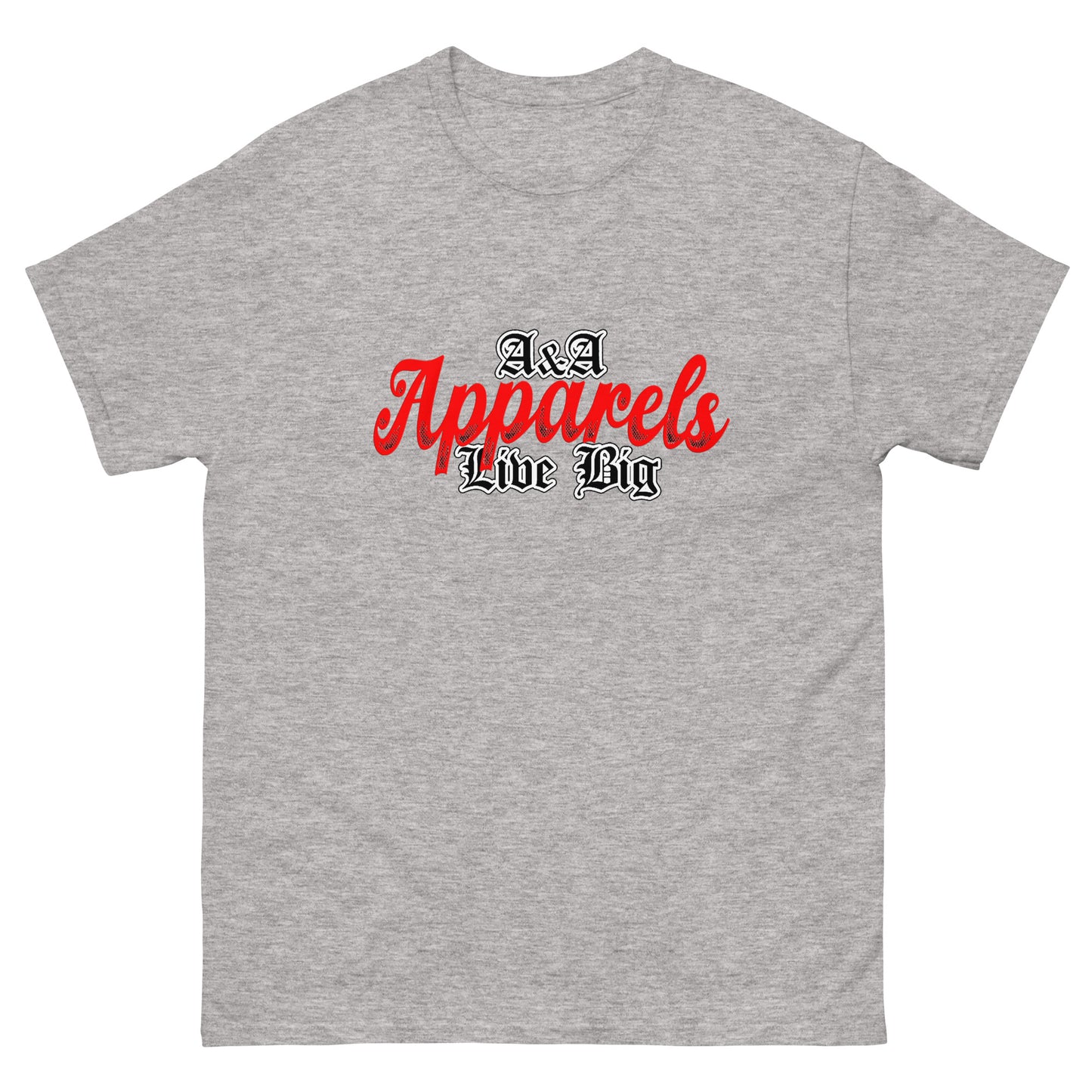 A&A Apparels Live Big Red Design T-shirt